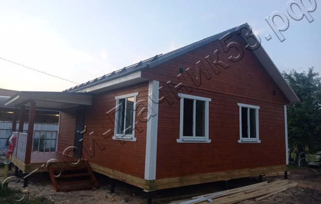 2 Брусовой дом ОД-38, 7х8м, 60М², Московской области, городской округ Домодедово, село Колычёво (4)